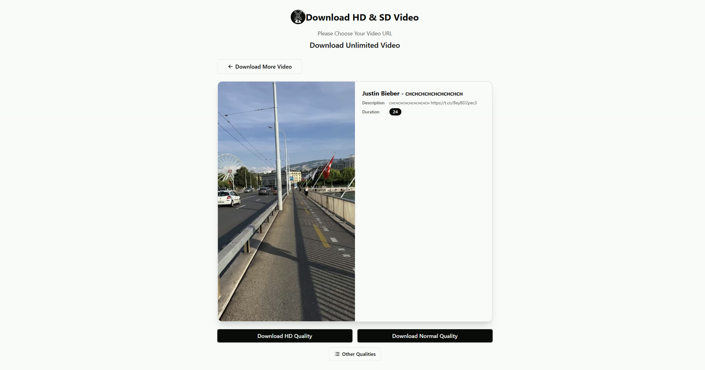 Choose Quality & Download
